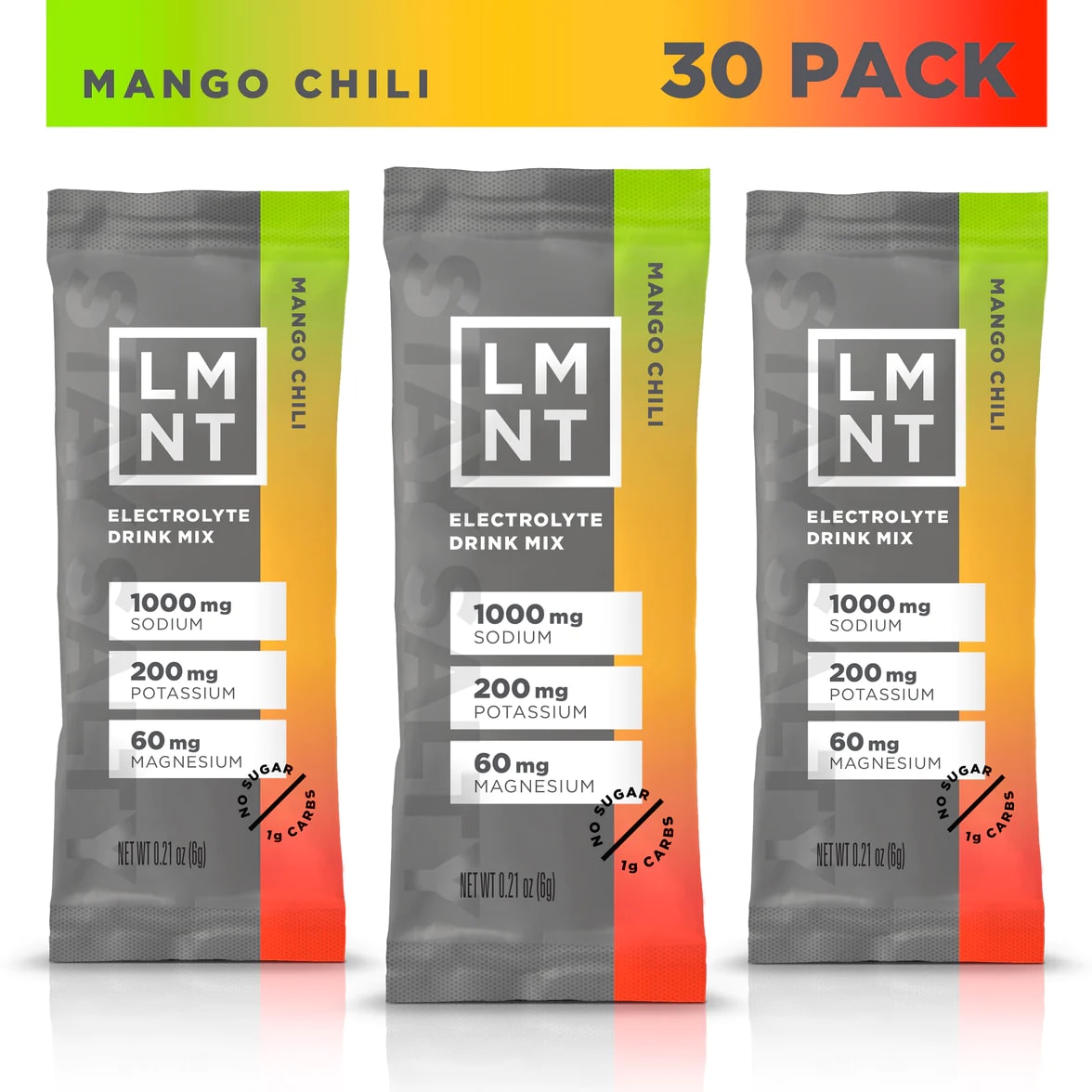 LMNT Zero-Sugar Electrolytes Mango Chili (30 Pack) | 3450928WP