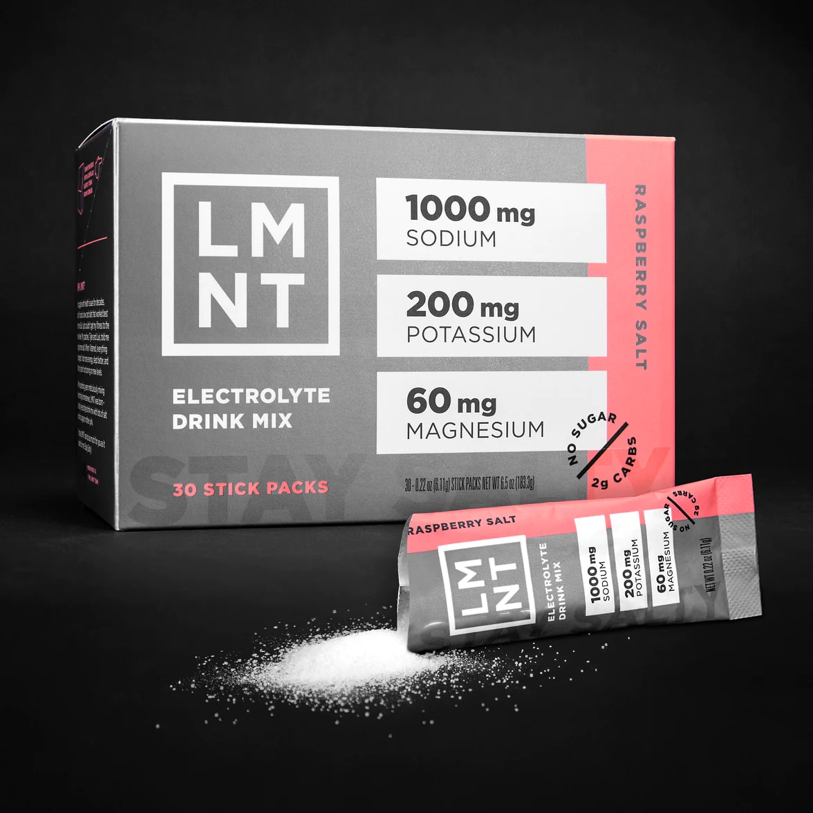 LMNT Zero-Sugar Electrolytes Raspberry Salt (30 Pack) | 2578601GN